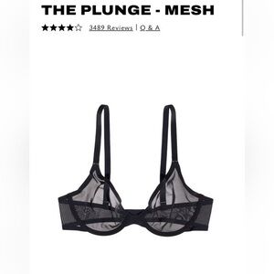 Cuup The Plunge Mesh Bra 32D